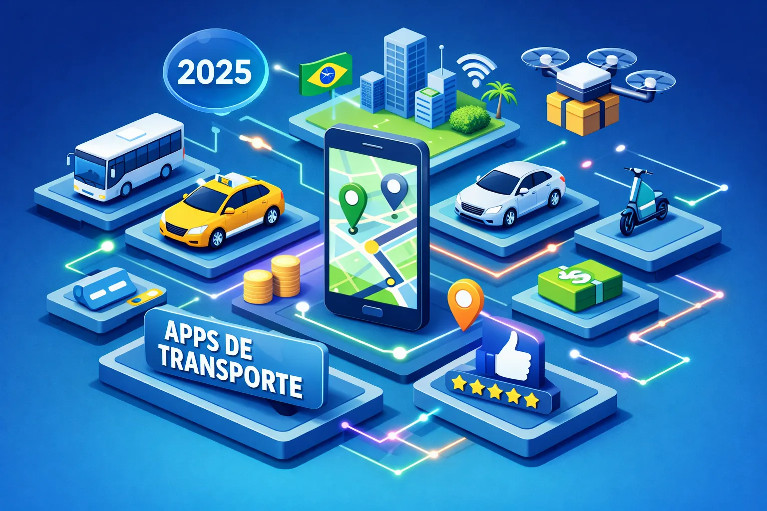 Os Melhores Apps de Transporte no Brasil em 2025